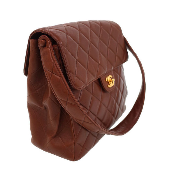 Chanel Quilted Double Matelasse Bag Shoulder Face - Picture 1 of 9